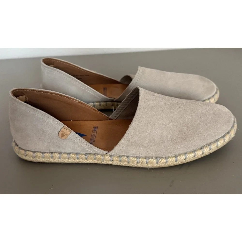 Verbenas Carmen Gray Suede Espadrilles Slip-On Shoes‎ Women's Size 9 EU 40